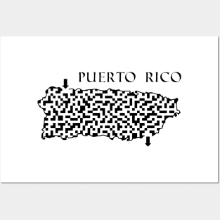 Puerto Rico Maze Posters and Art